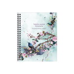 Carnet Calendrier Perpétuel Anniversaires - Chacha - Sakura Oiseau Modèle 1
