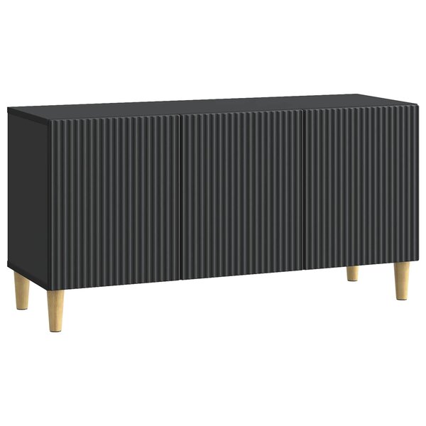 vidaXL Meuble TV Noir 99 x 34 5 x 50 cm Bois d'ingénierie