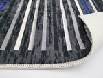 Tapis de salon à rayures 120 x 180 cm - Noir