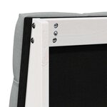 vidaXL Tête de lit capitonnée Gris clair 80 cm Pin massif