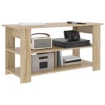 vidaXL Support de télévision Chêne Sonoma 100 x 40 x 50 cm
