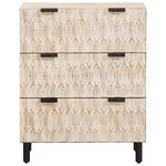 vidaXL Buffet Finition Lavage Blanc 60 x 33 x 75 cm