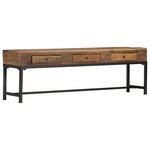 vidaXL Meuble TV 150 x 30 x 46 cm Bois de récupération massif