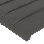 vidaXL Cadre de lit sans matelas gris foncé 140x200 cm velours