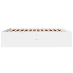 vidaXL Cadre de lit sans matelas blanc 180x200 cm