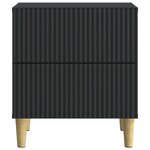 vidaXL Cabinet de chevet Noir 43 x 34 5 x 48 cm Bois d'ingénierie