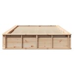 vidaXL Cadre de lit avec stockage Marron 120 x 200 cm bois