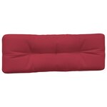 vidaXL Coussins de palette 2 Pièces rouge bordeaux tissu