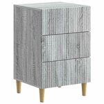 vidaXL Cabinet de chevet avec tiroir Sonoma gris 43 x 41 x 66 5 cm
