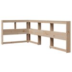 vidaXL Lit bibliothèque sans matelas 100x200 cm bois massif de pin