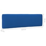 vidaXL Coussins de palette 2 Pièces bleu royal tissu