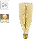 Ampoule led déco bouteille au verre ambré  culot e27  4w cons. (30w eq.)  350 lumens  lumière blanc chaud