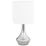 Vidaxl lampes de table 2 pièces bouton tactile blanc e14