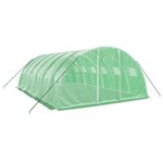 vidaXL Serre avec cadre en acier vert 24 m² 6x4x2 m