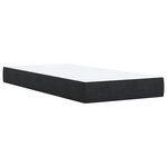 vidaXL Sommier à lattes de lit et matelas Noir 80x200 cm Velours