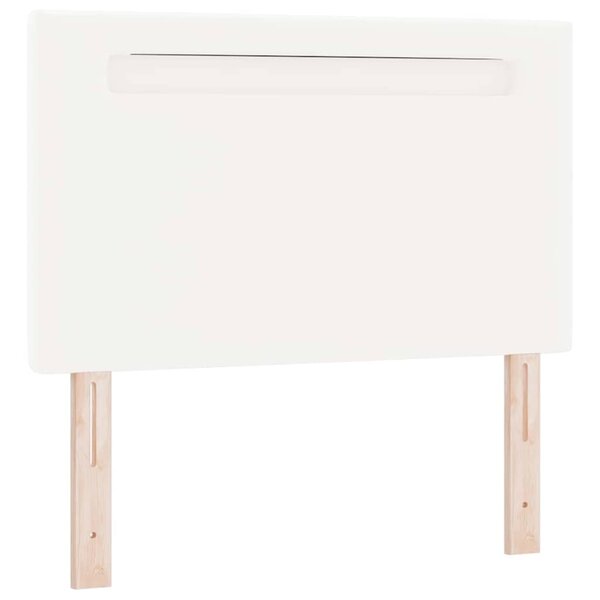vidaXL Tête de lit Montage mural avec tête de lit Blanc 100 cm PVC