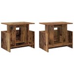 vidaXL Meuble TV 2 Pièces Bois ancien 50 x 35 x 45 cm Bois d'ingénierie