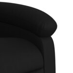 vidaXL Fauteuil inclinable de massage électrique noir similicuir