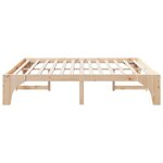 vidaXL Cadre de lit Marron 180 x 200 cm Pin massif