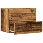 vidaXL Armoire de salle de bain vieux bois bois d'ingénierie