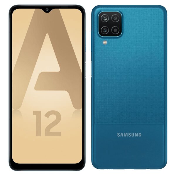 Samsung galaxy a12 dual sim - bleu - 64 go - parfait état