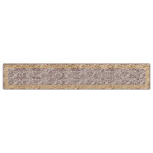 vidaXL Coureur de Tapis MARSA Gris 80 x 450 cm Polyester et PVC