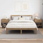 vidaXL Table de chevet 2 Pièces Chêne artisanal 40 5 x 40 x 48 cm