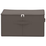 vidaXL Boîte de rangement 6 Pièces Gris 50 x 30 x 25 cm Tissu intissé