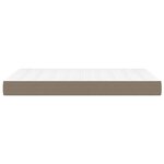 vidaXL Matelas de lit à ressorts ensachés fermeté moyenne Taupe 120x200x20 cm Tissu