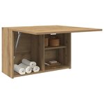 vidaXL Armoire murale de bain chêne artisanal bois d'ingénierie