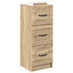 vidaXL Armoire à tiroirs Chêne Sonoma 33 x 34 5 x 87 cm