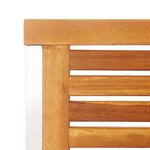vidaXL Chaises de jardin 6 Pièces avec coussins Bois d'acacia solide
