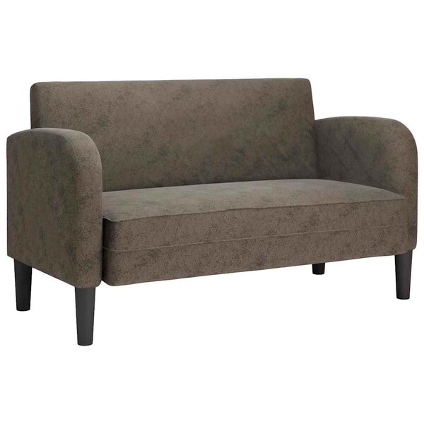 vidaXL Canapé causeuse gris foncé 110 cm similicuir