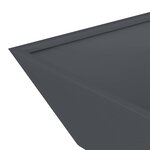vidaXL Jardinière en bol anthracite 50x50x15 cm en acier