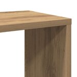vidaXL Meuble TV chêne artisanal 60x24x32 cm bois d'ingénierie