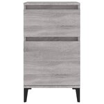 vidaXL Tables de chevet 2 Pièces sonoma gris 40x35x70 cm