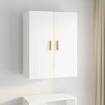 vidaXL Armoire murale suspendue Blanc 69 5x34x90 cm
