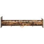 vidaXL Cadre de lit sans matelas chêne fumé 140x190 cm