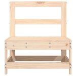 vidaXL Canapés centraux de jardin 2 Pièces bois de pin massif