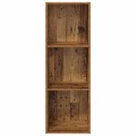 vidaXL Meuble TV mural Bois ancien 37 x 37 x 107 cm Bois d'ingénierie