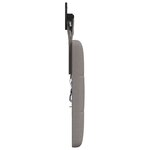 vidaXL Tête de lit suspendue Avec lumière LED Taupe Tissu