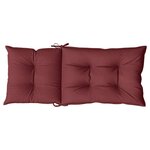 vidaXL Coussins de chaise dossier haut lot de 4 rouge bordeaux mélangé