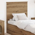 vidaXL Tête de lit Chêne artisanal 75 cm Bois d'ingénierie