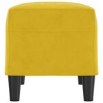 vidaXL Banc Jaune 70x35x41 cm Velours