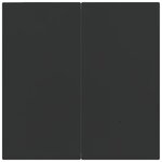 vidaXL Mobilier à dîner de jardin 3Pièces avec coussins noir et gris