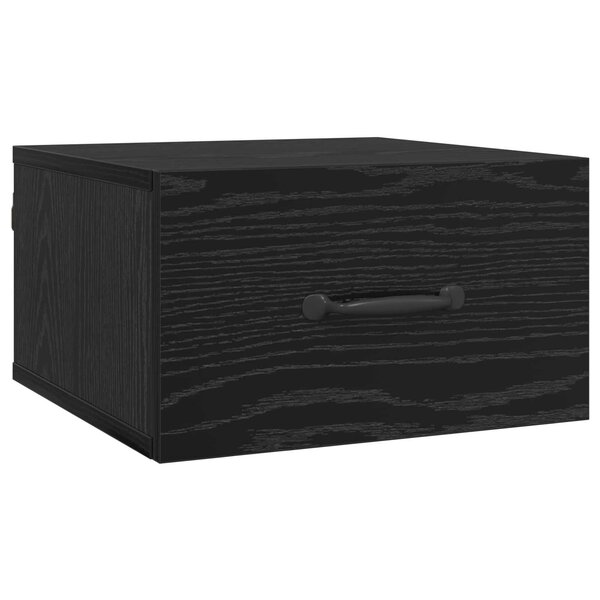 vidaXL Cabinet de chevet Chêne noir 35 x 35 x 20 cm Bois d'ingénierie