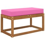 vidaXL Coussin d’assise Rose 80 x 40 x 8 cm 100 polyester