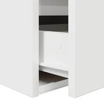 vidaXL Table de chevet murale blanc 38x34x40 cm