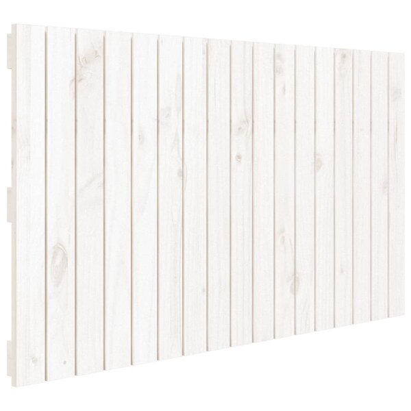 vidaXL Tête de lit murale Blanc 108x3x60 cm Bois massif de pin