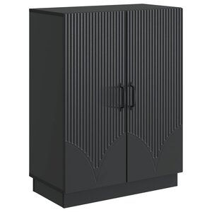 vidaXL Buffet Noir 66 x 34 5 x 87 cm Bois d'ingénierie